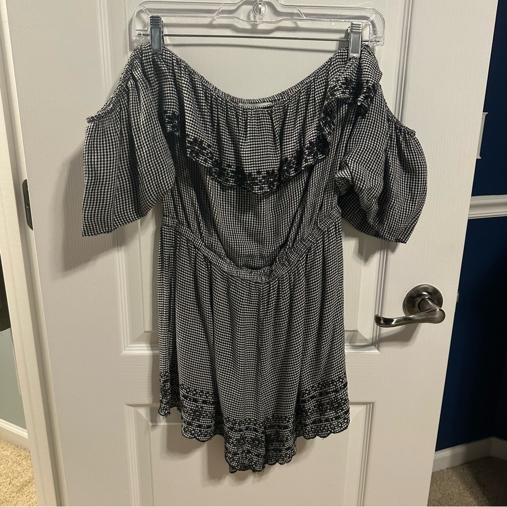america eagle plaid romper